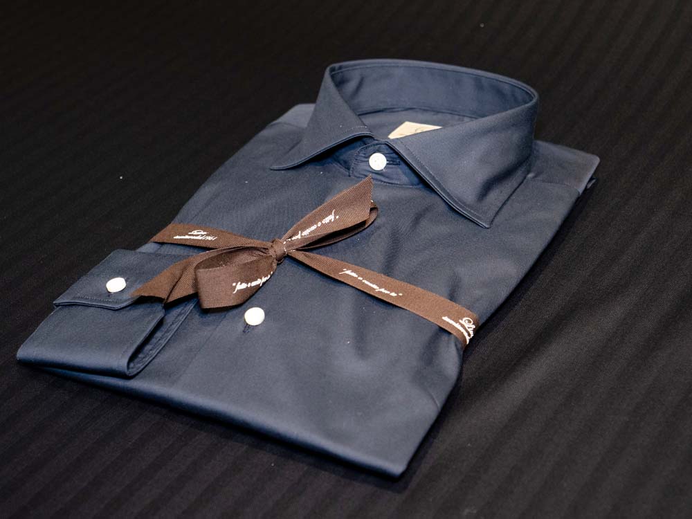 FM44018 1021C 467 LIGHT Camicia Confort col. blu tessuto stretch - immagine 2